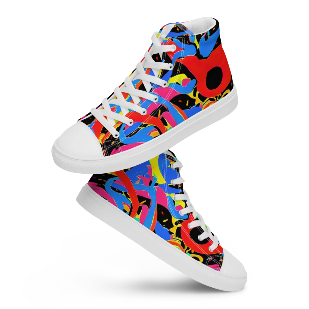 Orbit Opus on Men's High Top Canvas Shoes — Front