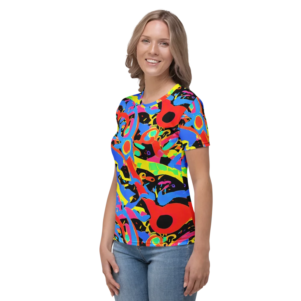 Orbit Opus on Women's Crew Neck T-Shirt — Left