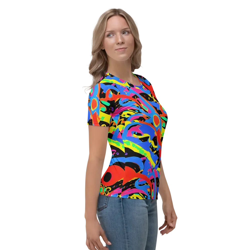 Orbit Opus on Women's Crew Neck T-Shirt — Right