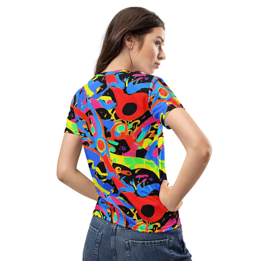 Orbit Opus on Women's Crew Neck T-Shirt — Back