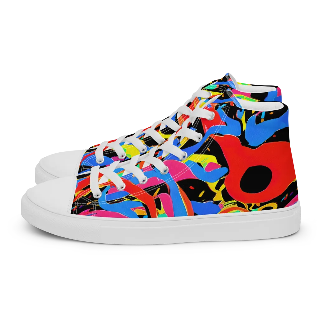 Orbit Opus on Women's High Top Canvas Shoes — Left