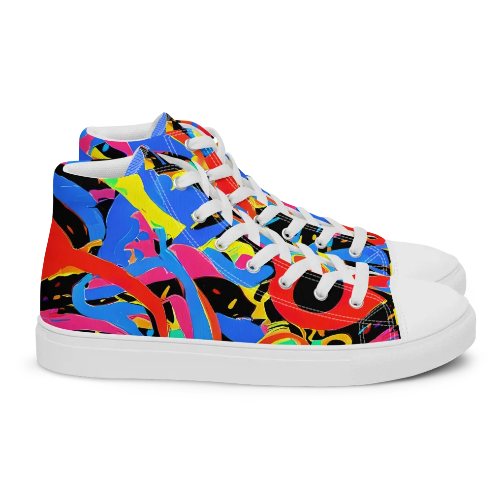 Orbit Opus on Women's High Top Canvas Shoes — Right