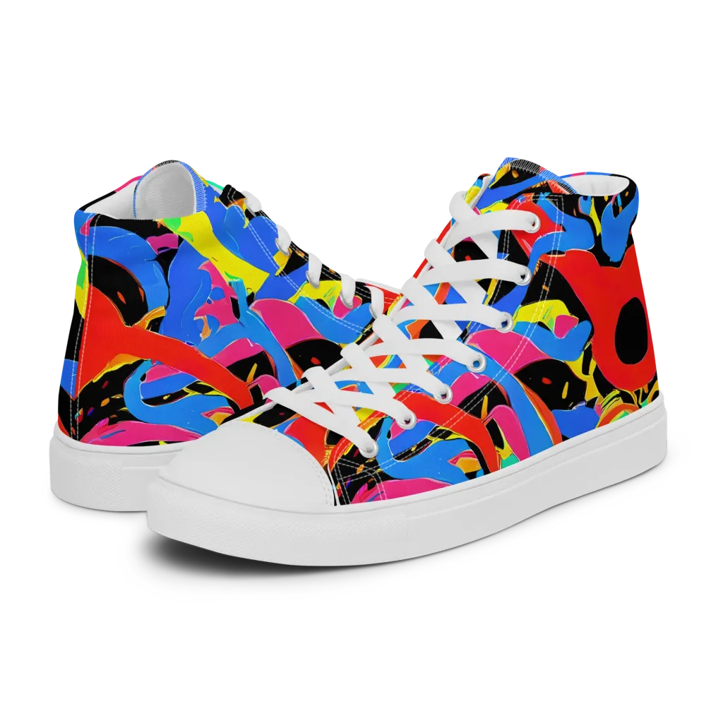 Orbit Opus on Women's High Top Canvas Shoes — Left