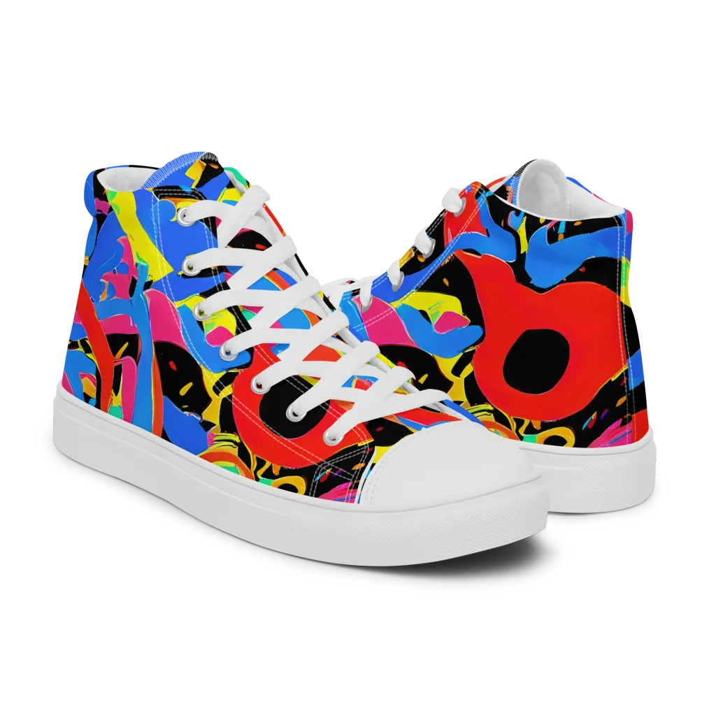 Orbit Opus on Women's High Top Canvas Shoes — Right