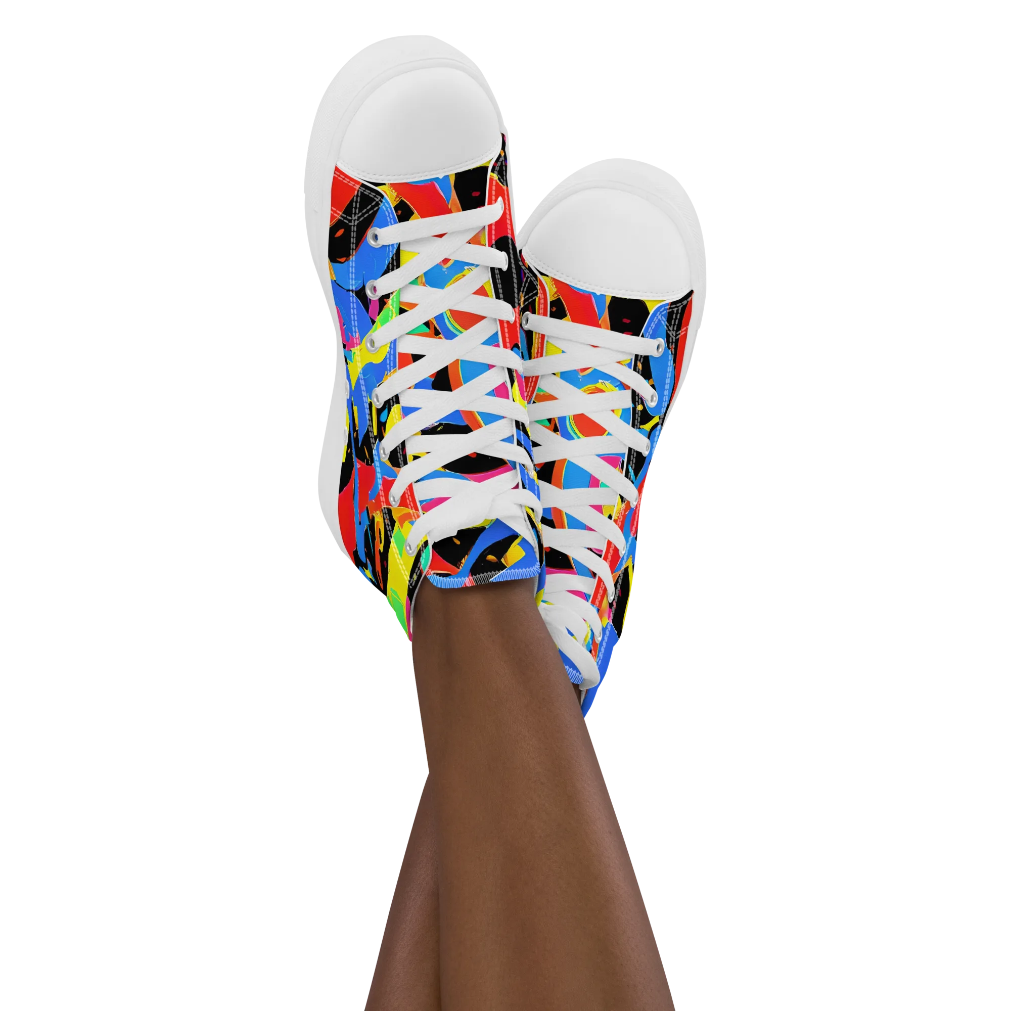 Orbit Opus on Women's High Top Canvas Shoes — Front