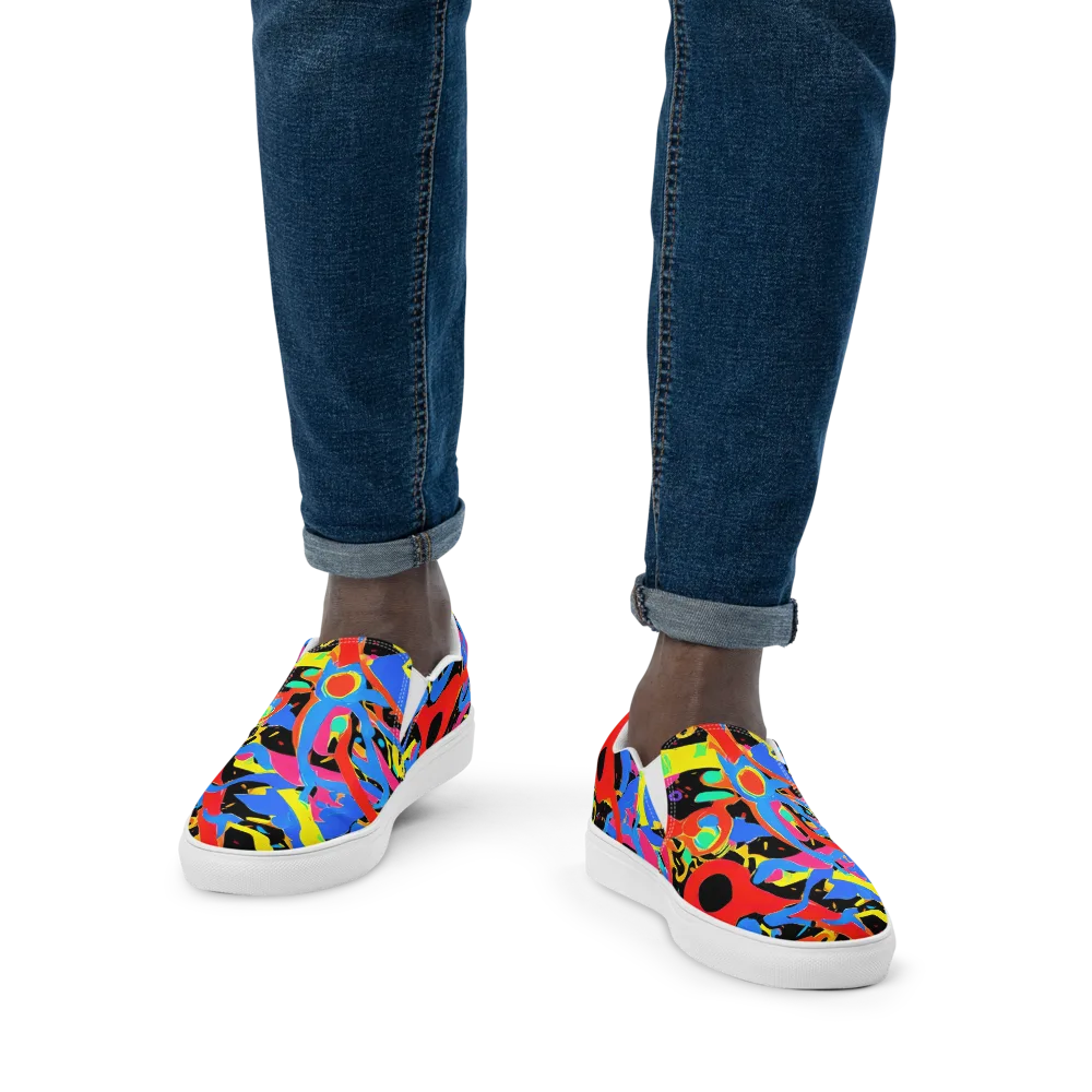 Orbit Opus on Men's Slip-On Canvas Shoes — Front