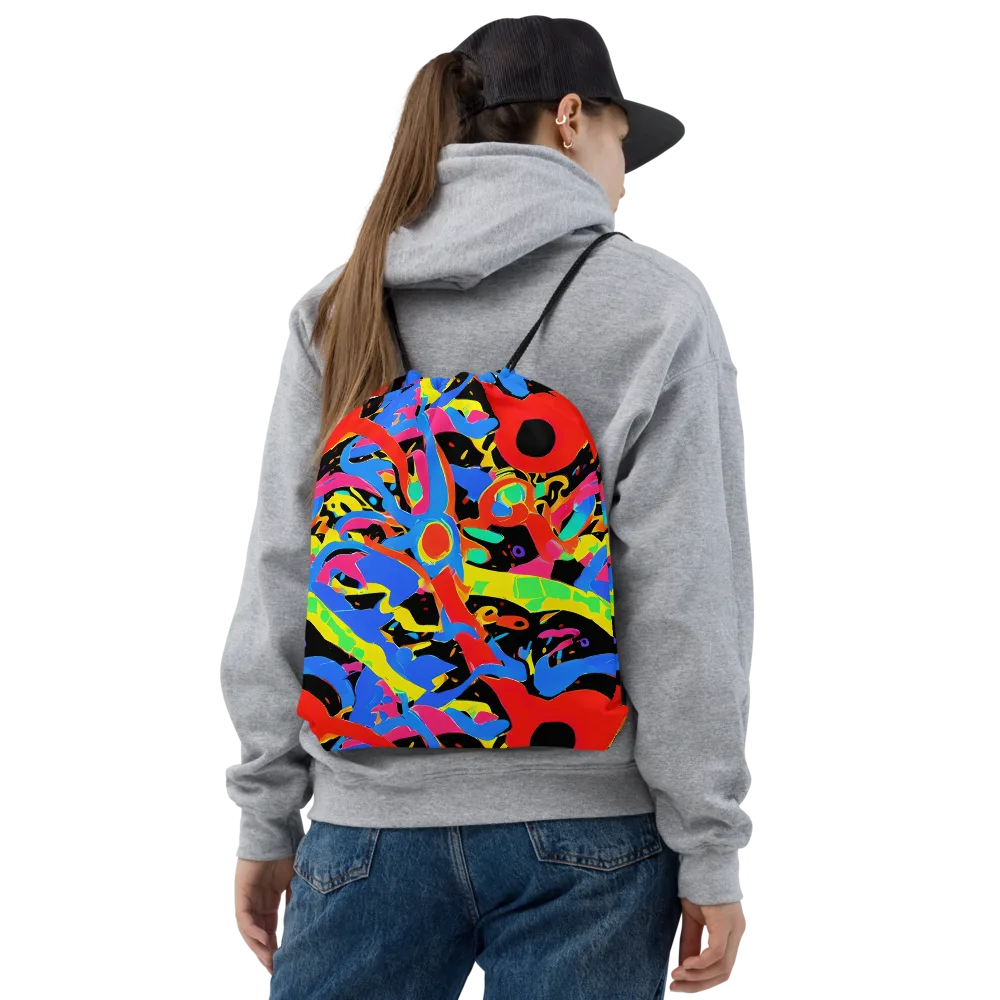 Orbit Opus on Drawstring Bag — Front