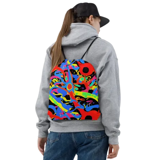 Orbit Opus on a Drawstring Bag
