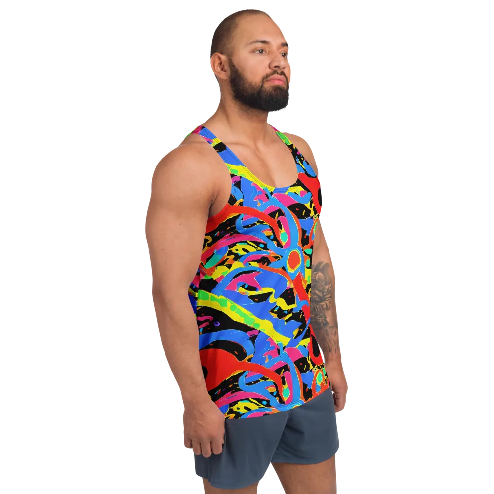 Orbit Opus on Men's Tank Top — Right Front