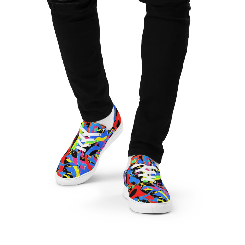 Orbit Opus on Men's Lace-Up Canvas Shoes — Front