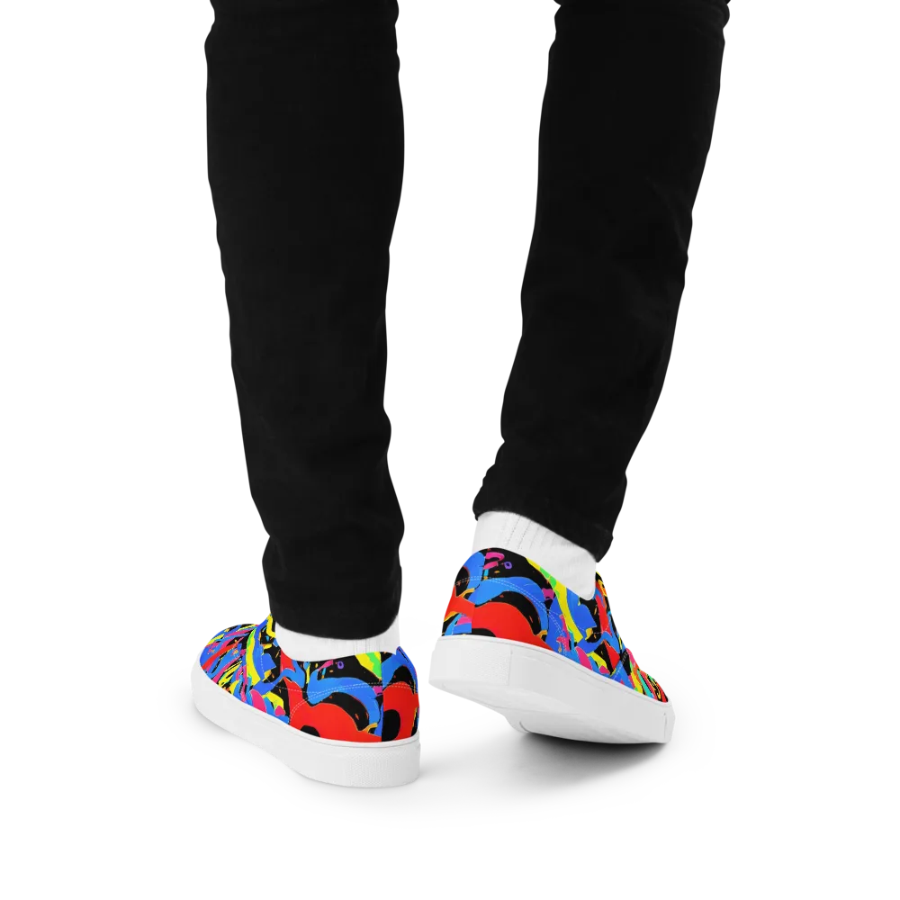 Orbit Opus on Men's Lace-Up Canvas Shoes — Back