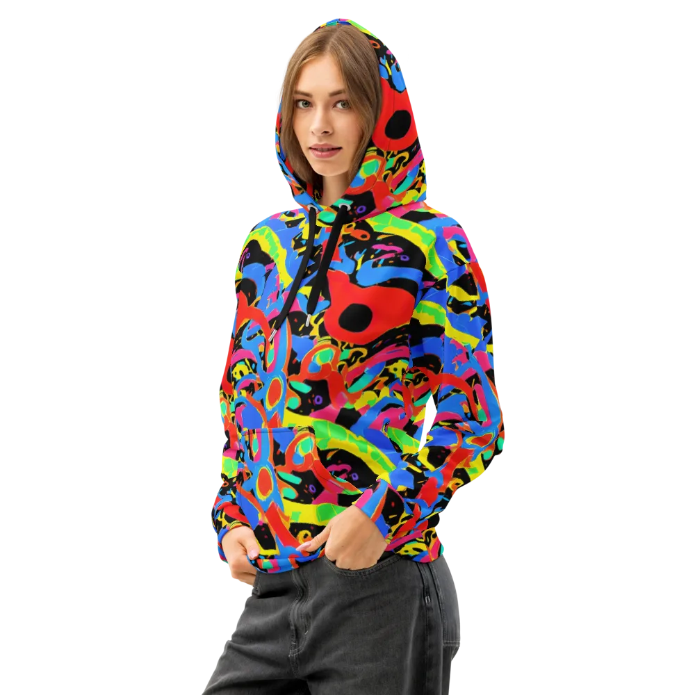 Orbit Opus on Cotton Hoodie — Left Front