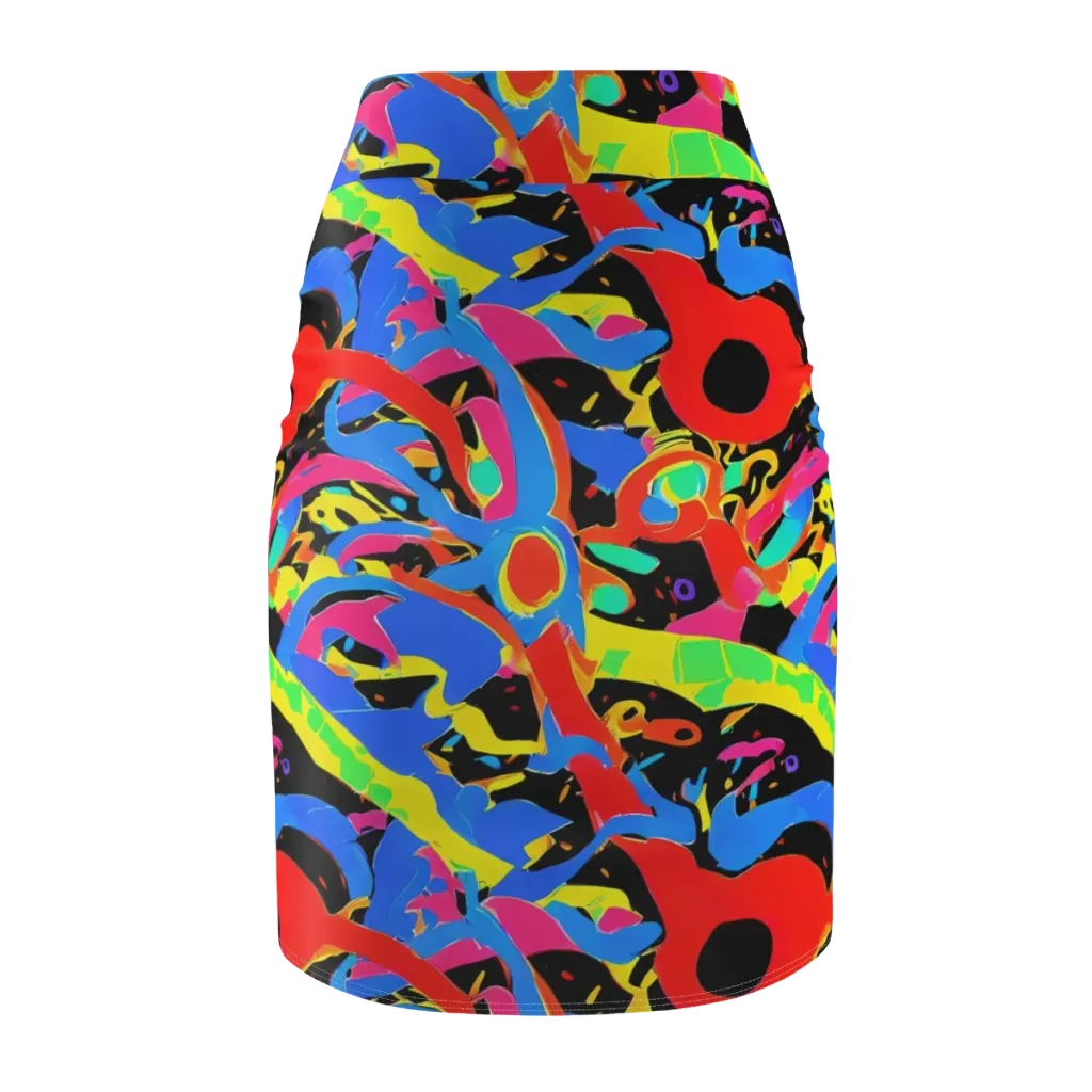 Orbit Opus on Pencil Skirt — Back