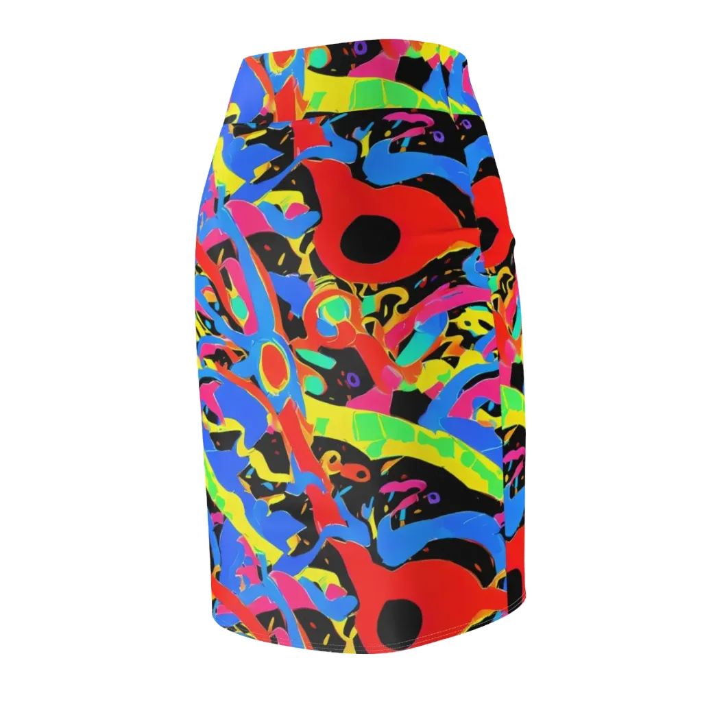 Orbit Opus on Pencil Skirt — Back Side