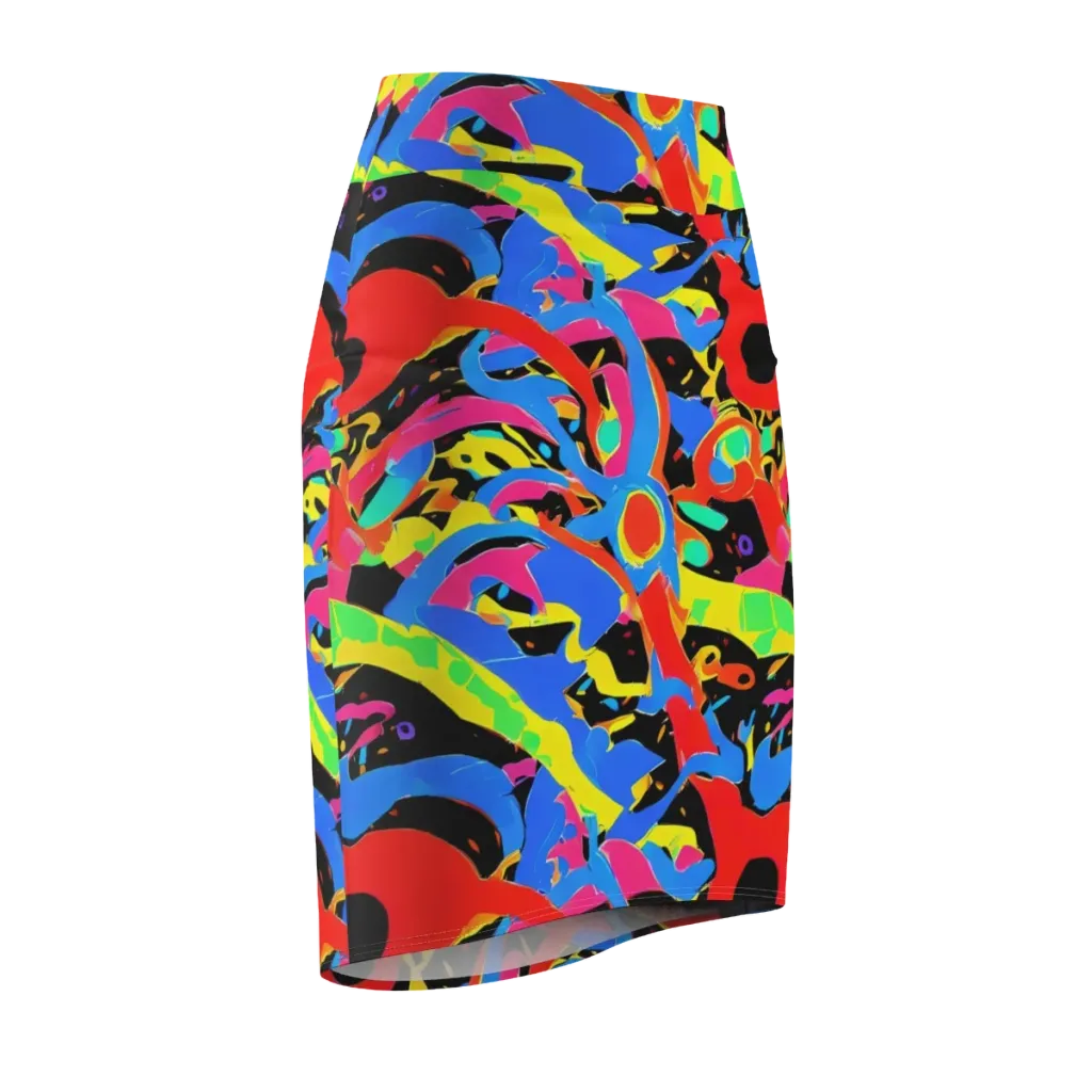 Orbit Opus on Pencil Skirt — Front Side