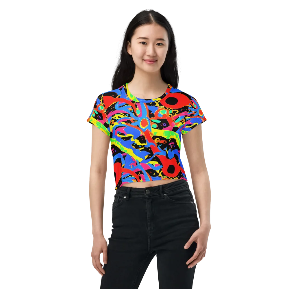 Orbit Opus on Crop Tee — Front