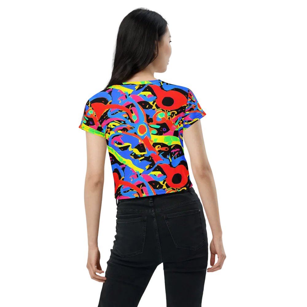 Orbit Opus on Crop Tee — Back