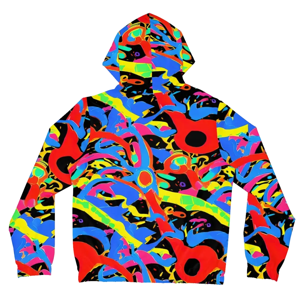 Orbit Opus on Women's Full-Zip Hoodie — Back