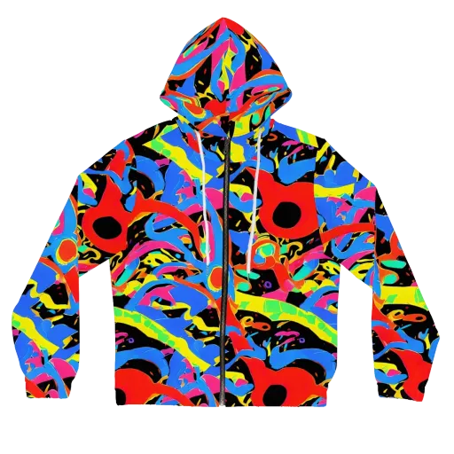 Orbit Opus on a Women's Full-Zip Hoodie
