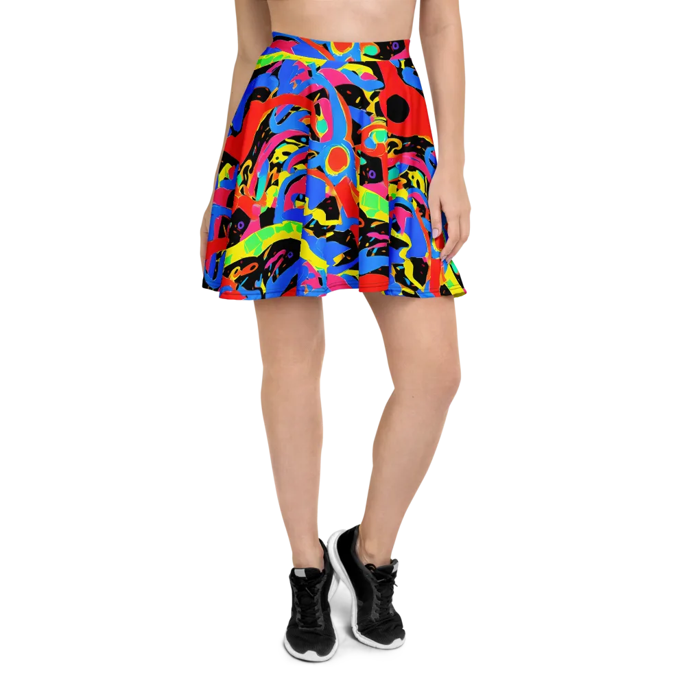 Orbit Opus on Skater Skirt — Front