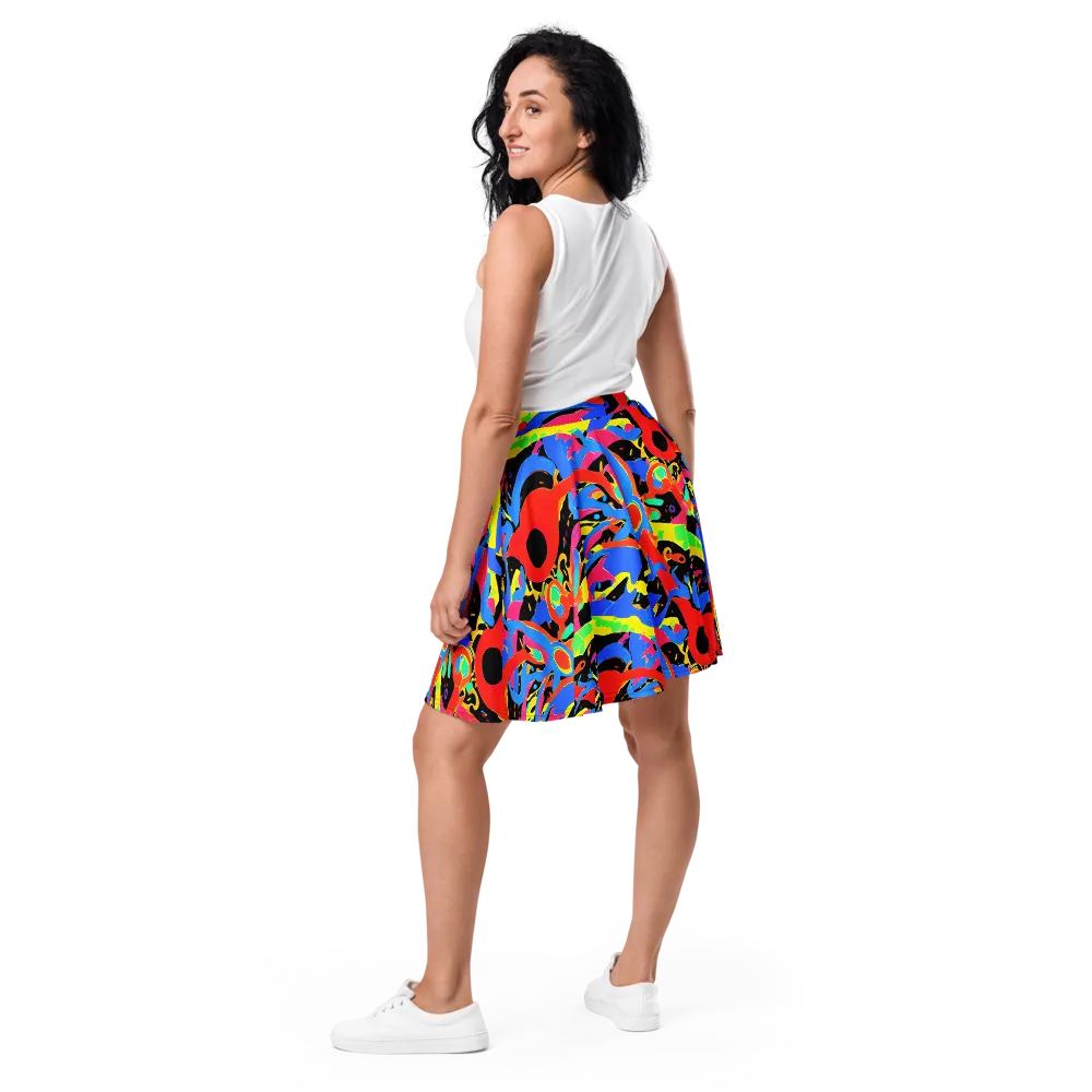 Orbit Opus on Skater Skirt — Back