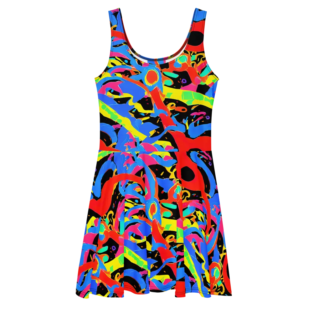 Orbit Opus on Skater Dress — Front