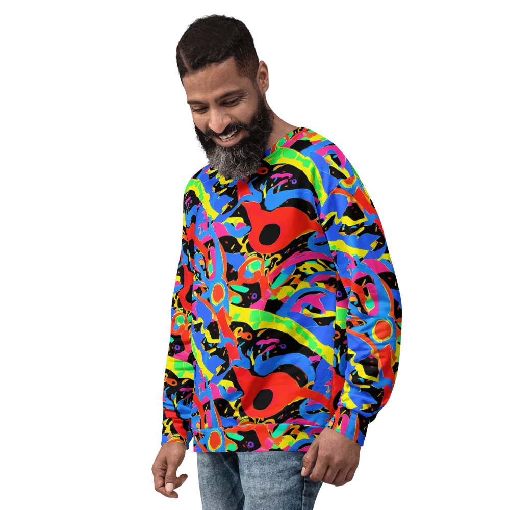 Orbit Opus on Sweatshirt — Left Front