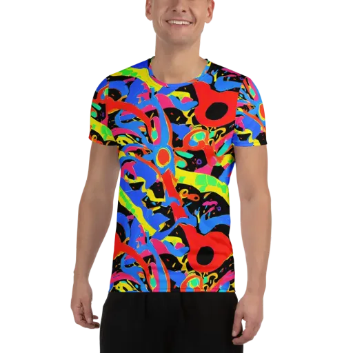 Orbit Opus on a Men's Athletic T-Shirt