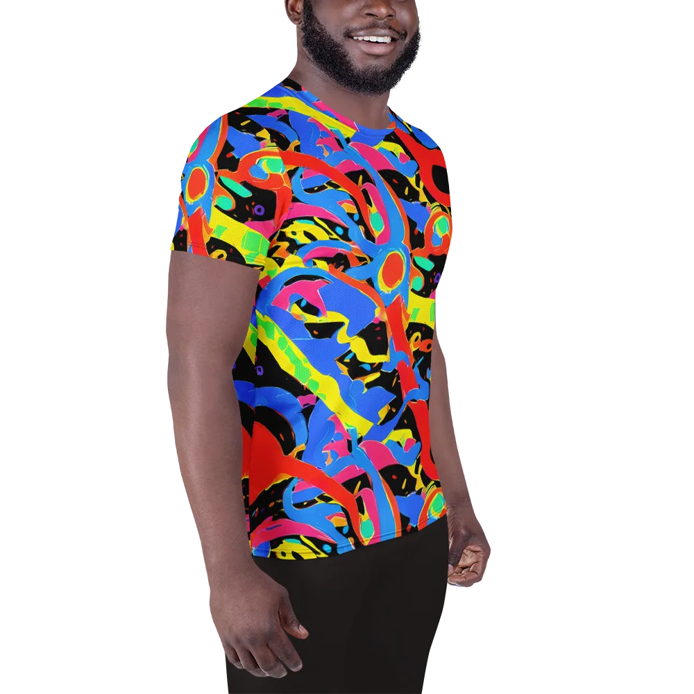 Orbit Opus on Men's Athletic T-Shirt — Right