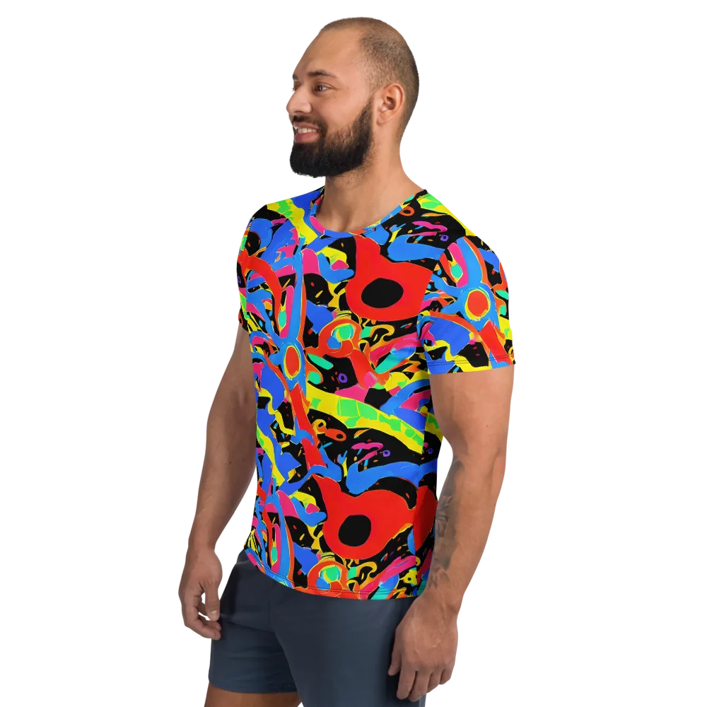Orbit Opus on Men's Athletic T-Shirt — Left