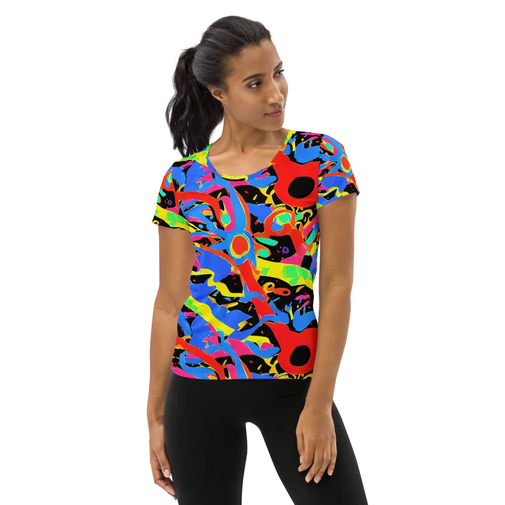 Orbit Opus on Women's Athletic T-Shirt — Front