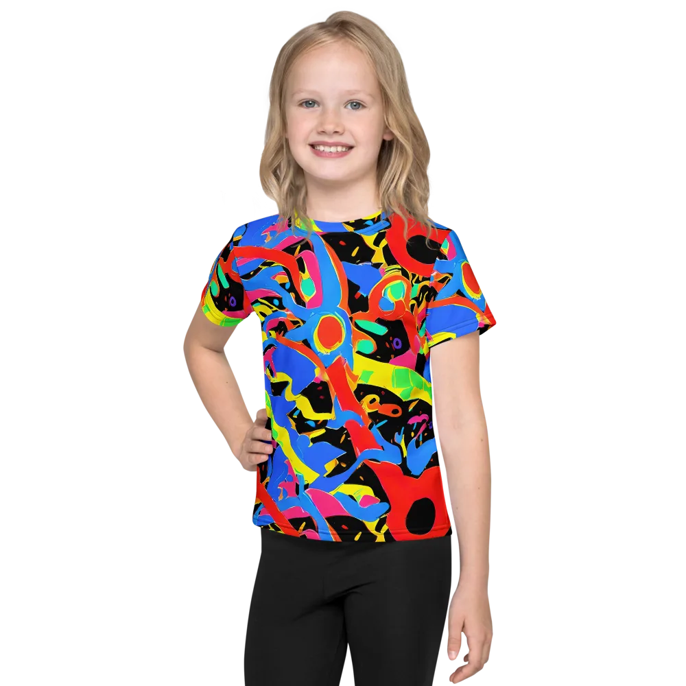 Orbit Opus on Kids Crew Neck T-Shirt — Front