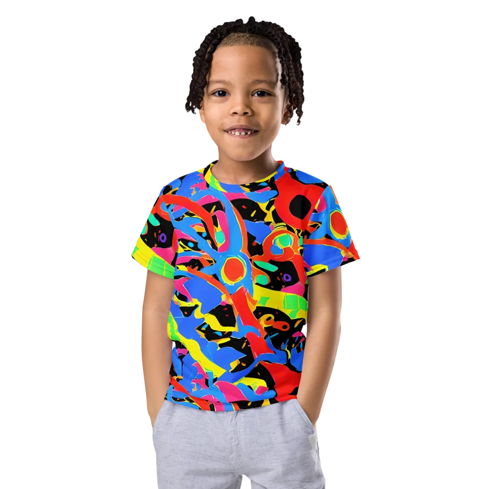 Orbit Opus on Kids Crew Neck T-Shirt — Front