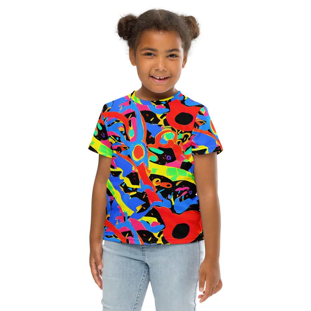 Orbit Opus on Kids Crew Neck T-Shirt — Front
