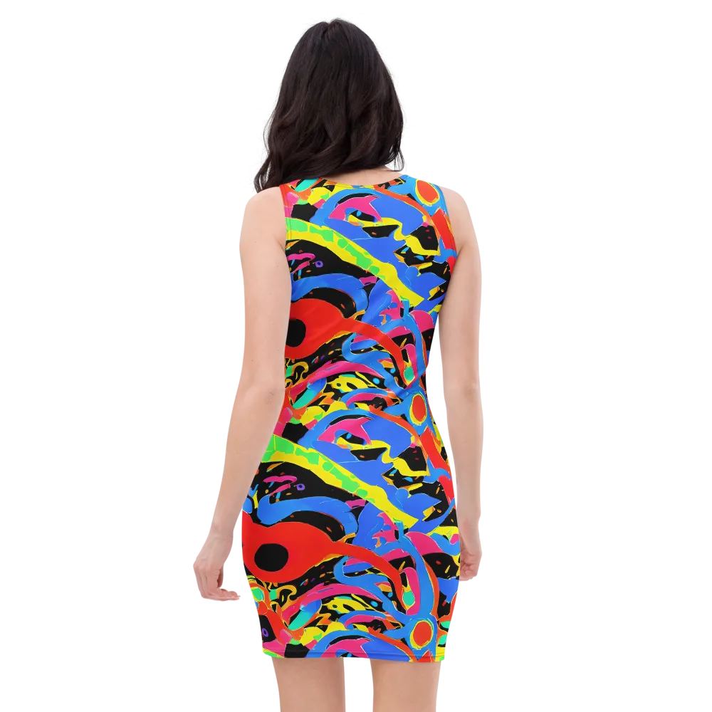 Orbit Opus on Bodycon Dress — Back