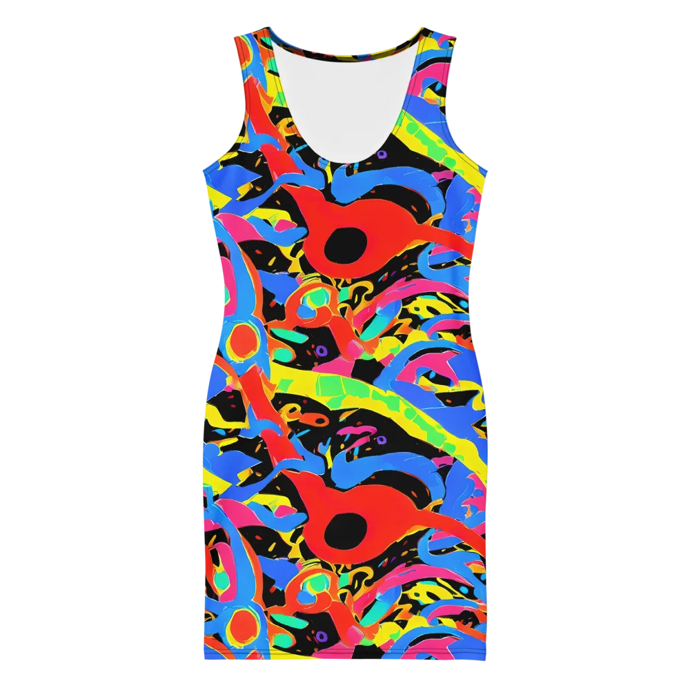 Orbit Opus on Bodycon Dress — Front