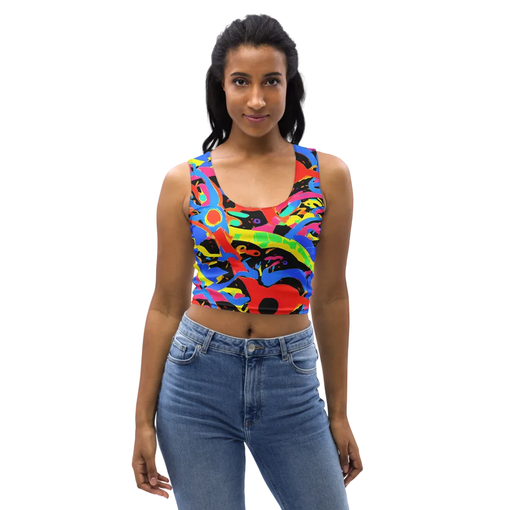 Orbit Opus on Crop Top — Front