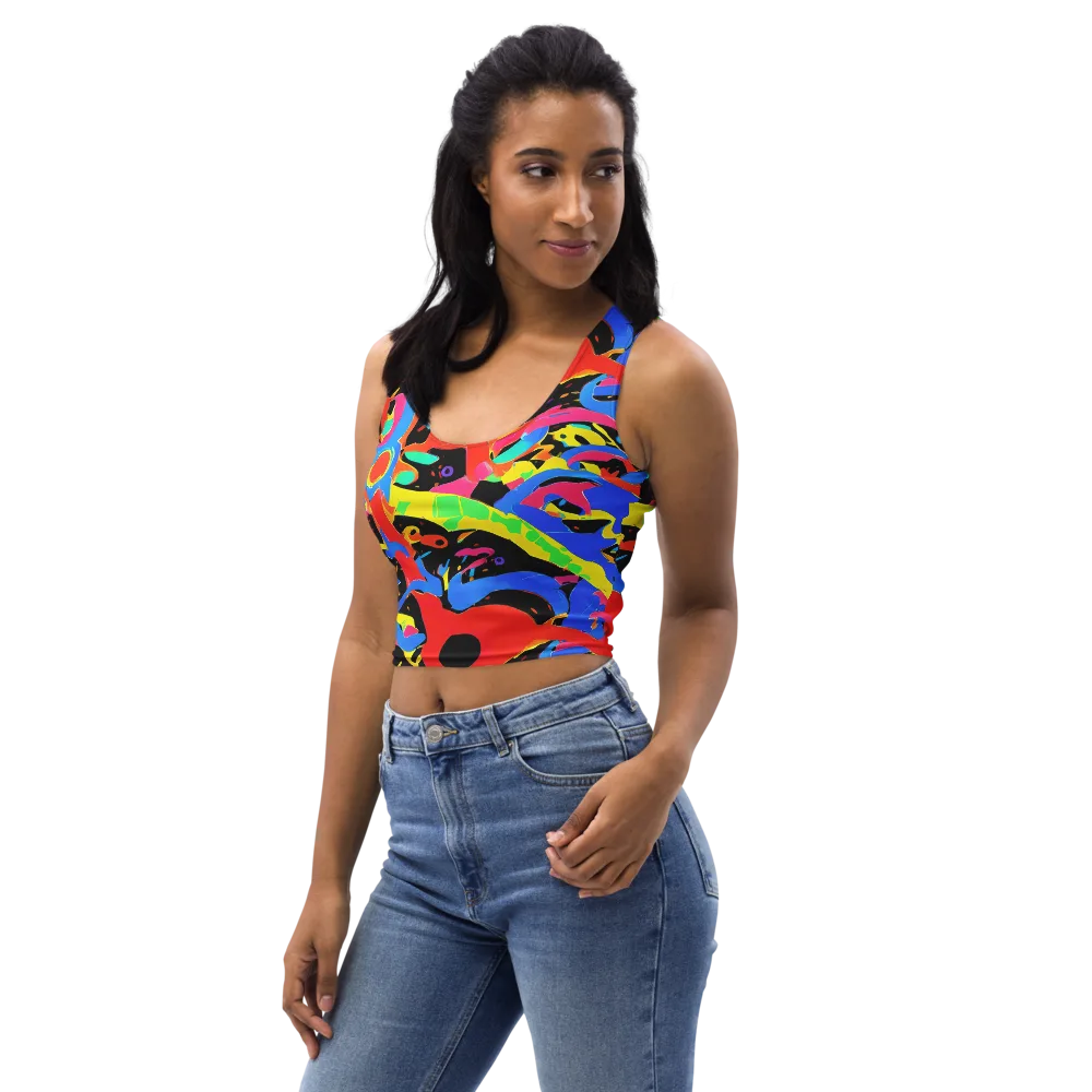 Orbit Opus on Crop Top — Left Front