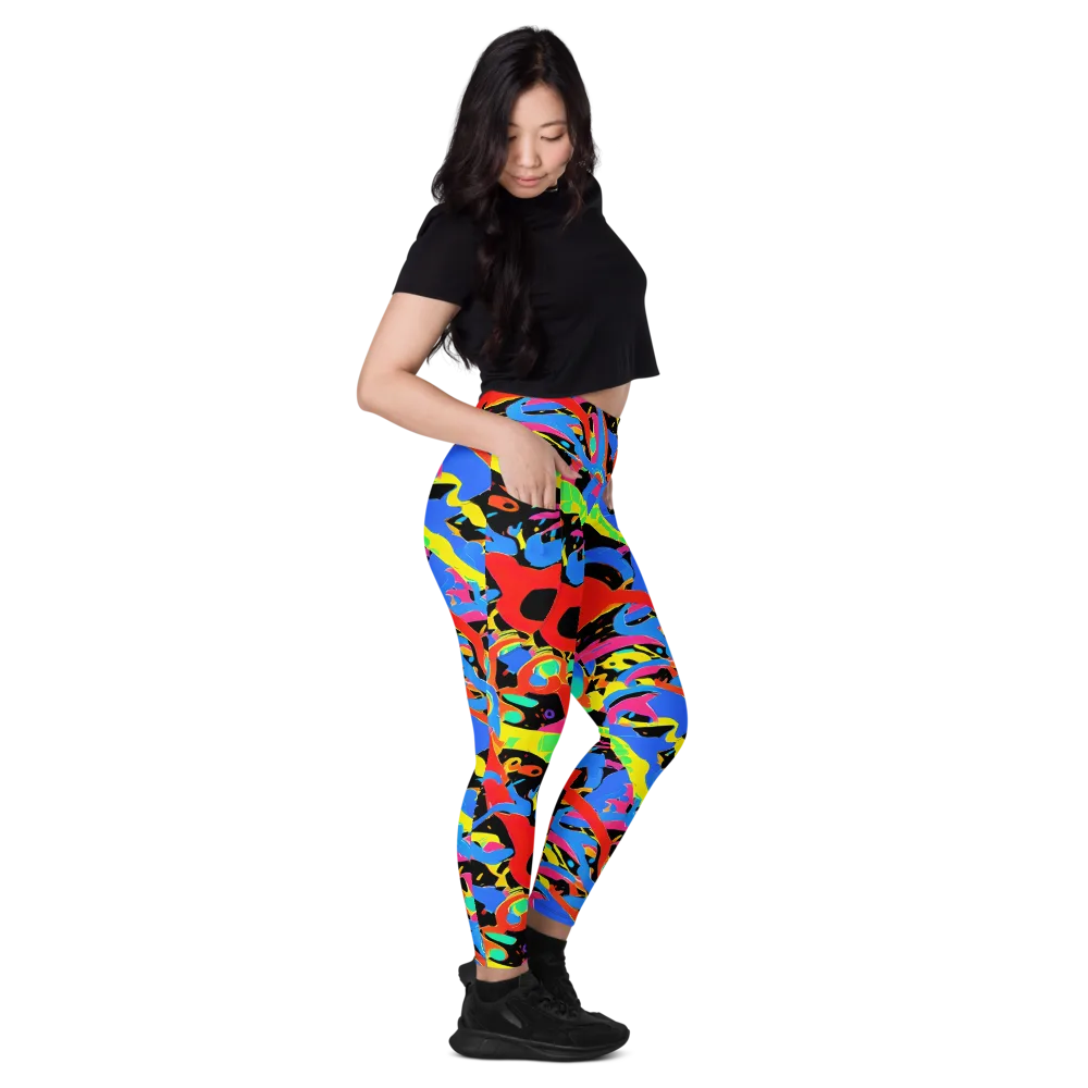 Orbit Opus on Leggings with Pockets — Right