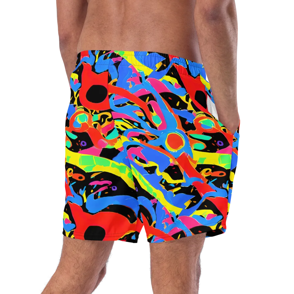 Orbit Opus on Swim Trunks — Right Back