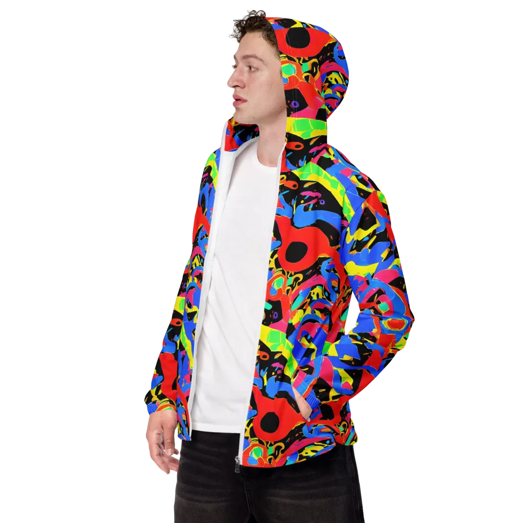 Orbit Opus on Men's Windbreaker — Left Front