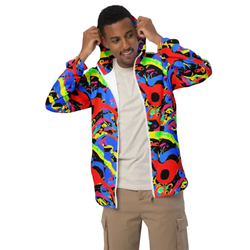Orbit Opus on a Men's Windbreaker