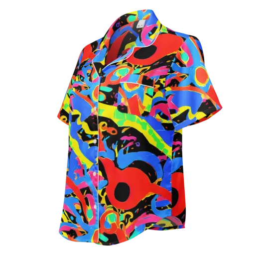 Orbit Opus on a Women's Short Sleeve Pajama Top