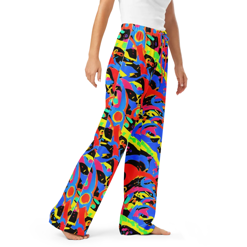 Orbit Opus on Women's Pajama Pants — Right Front