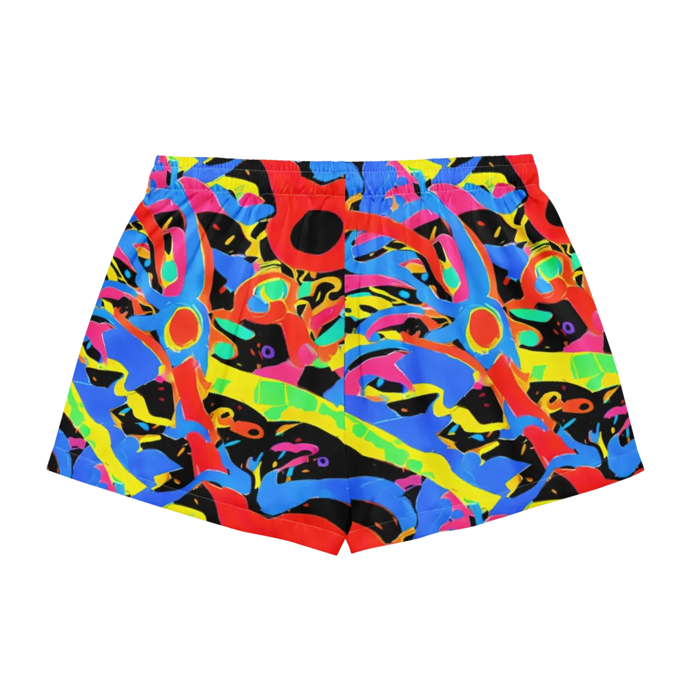 Orbit Opus on Women's Pajama Shorts — Back