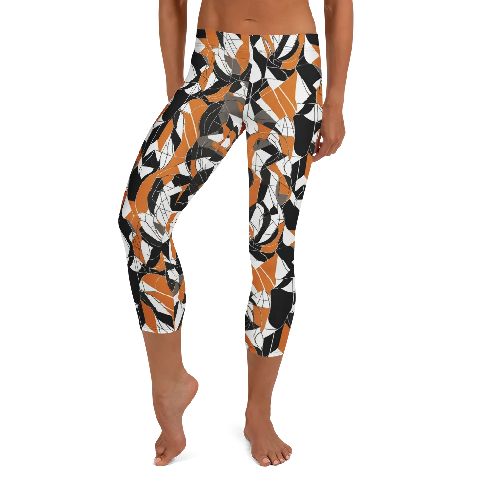 Ember Facet on Capri Leggings — Front