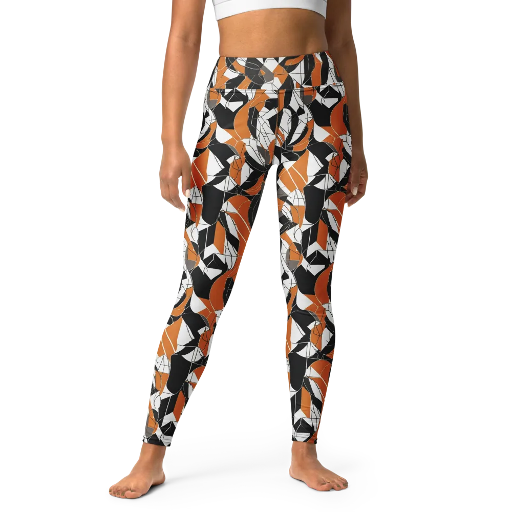 Ember Facet on Yoga Leggings — Front