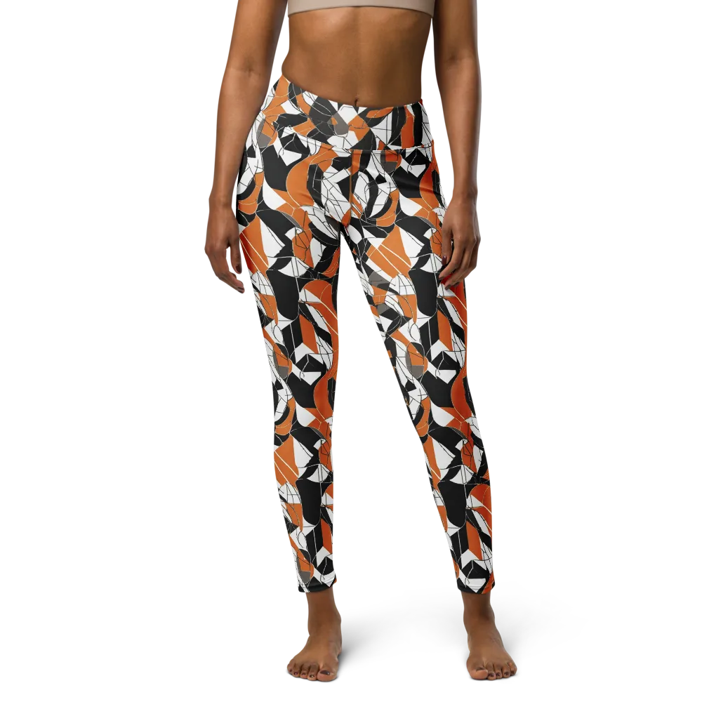 Ember Facet on Yoga Leggings — Front