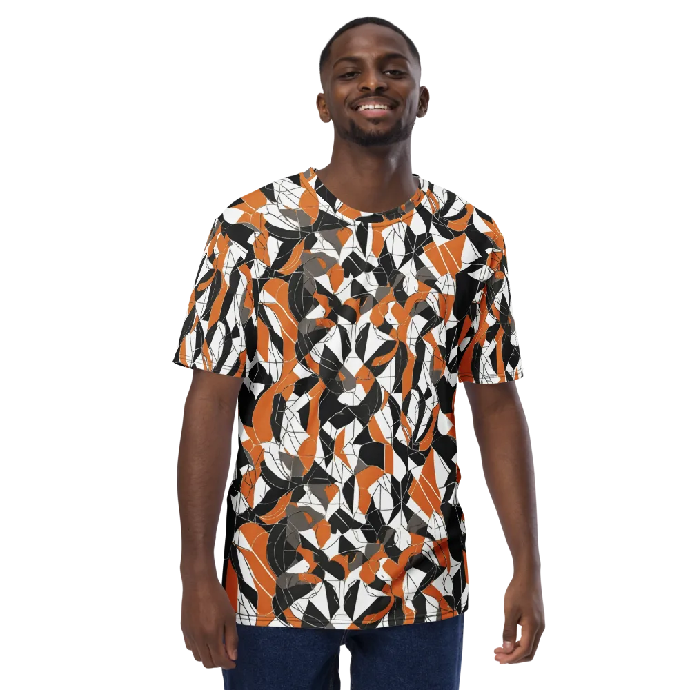Ember Facet on Men's Crew Neck T-Shirt — Front