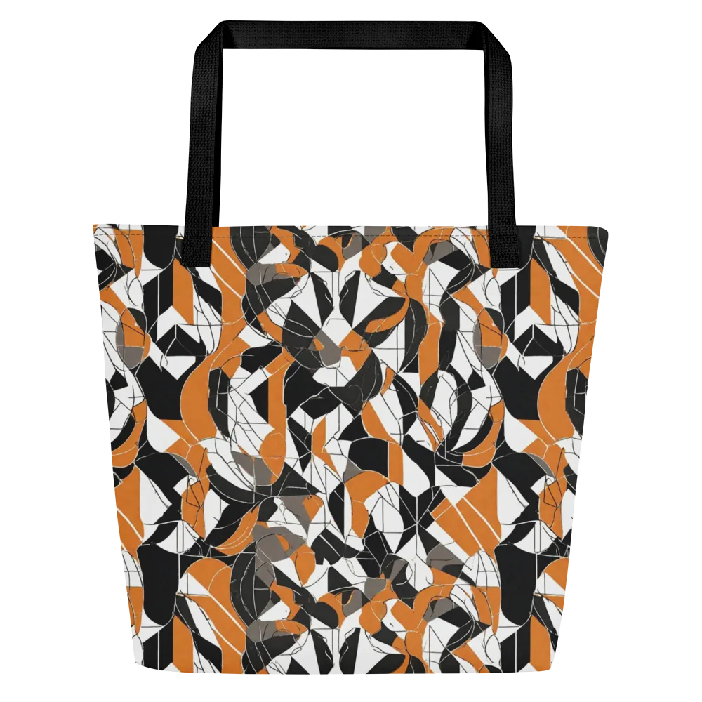 Ember Facet on Large Tote Bag W/ Pocket — Front